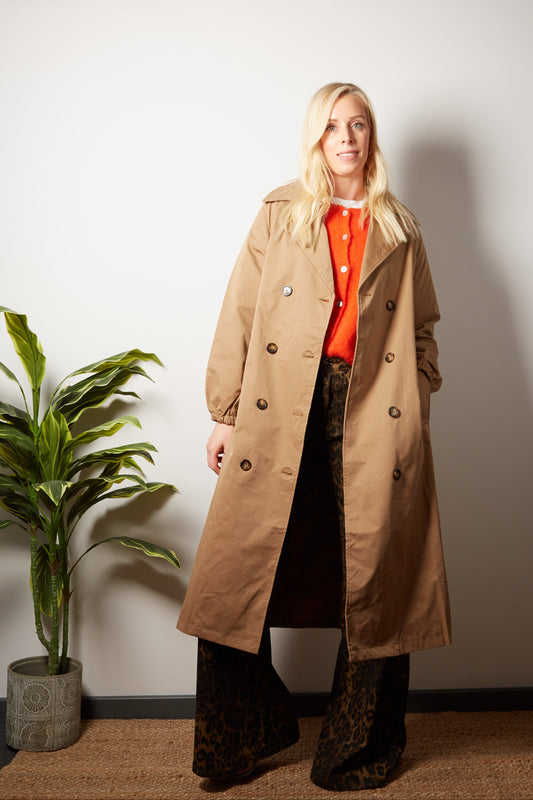 GALE long trench coat with belt