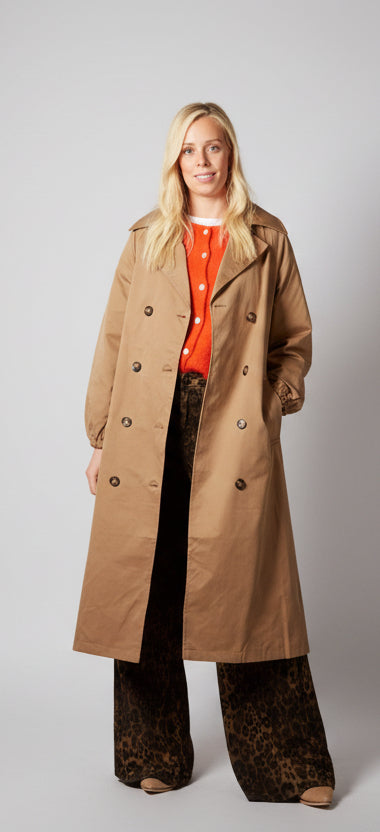 GALE long trench coat with belt