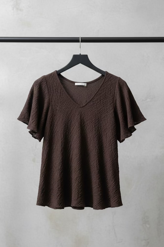 Vikki Cotton V-Neck Top