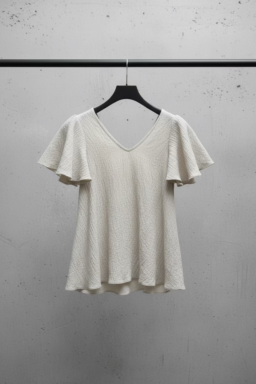 Vikki Cotton V-Neck Top