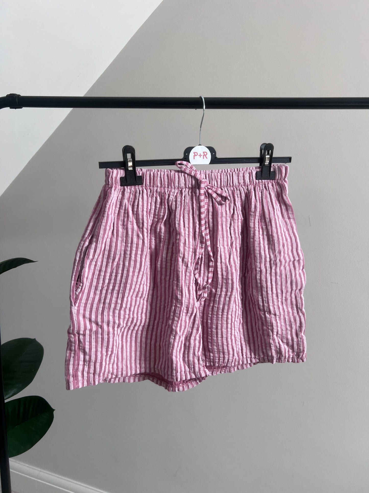 Freya Striped Cotton Shorts
