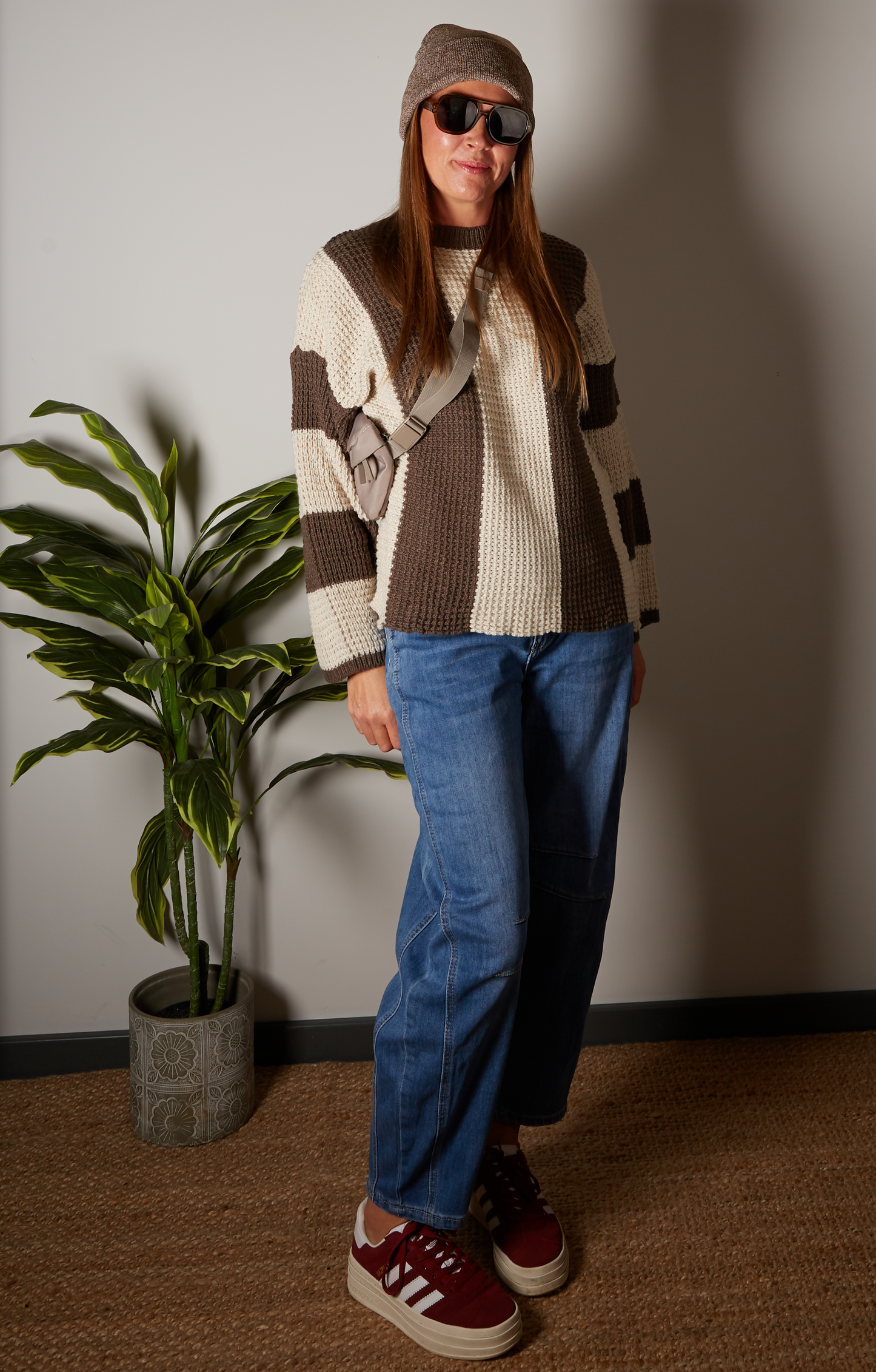 Lola Waffle Stripe Jumper