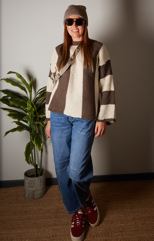 Lola Waffle Stripe Jumper