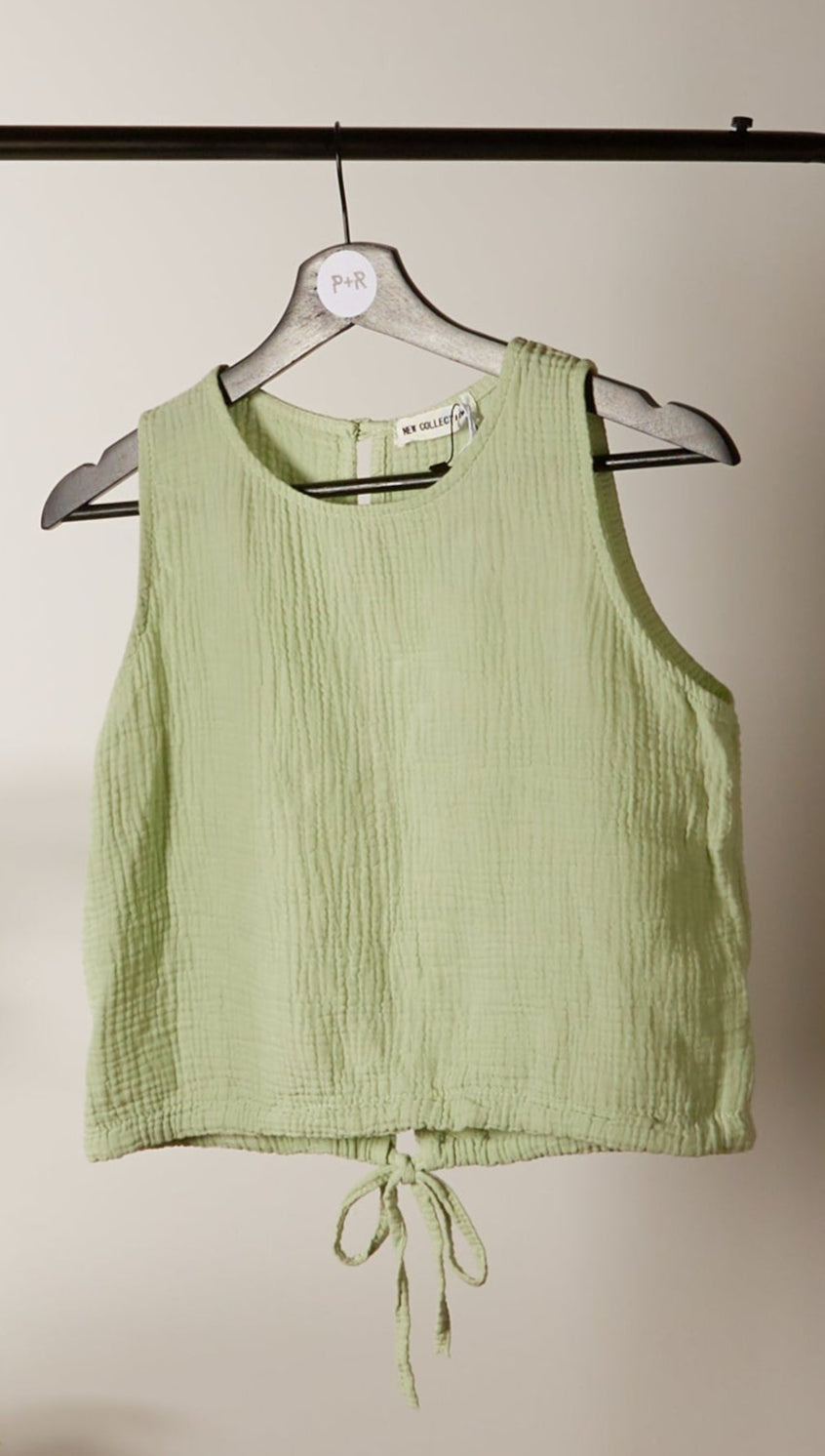 Jess Cotton Open-Back Top