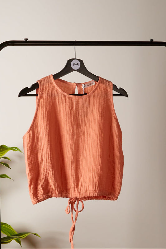 Jess Cotton Open-Back Top