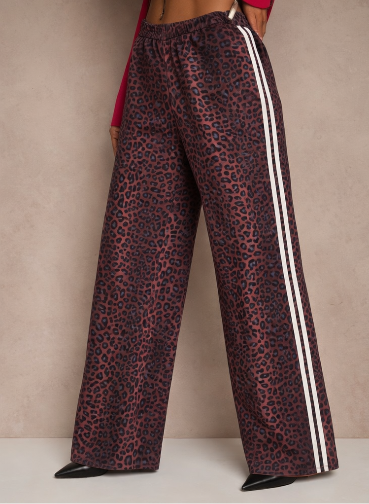 Leonie Leopard track pants
