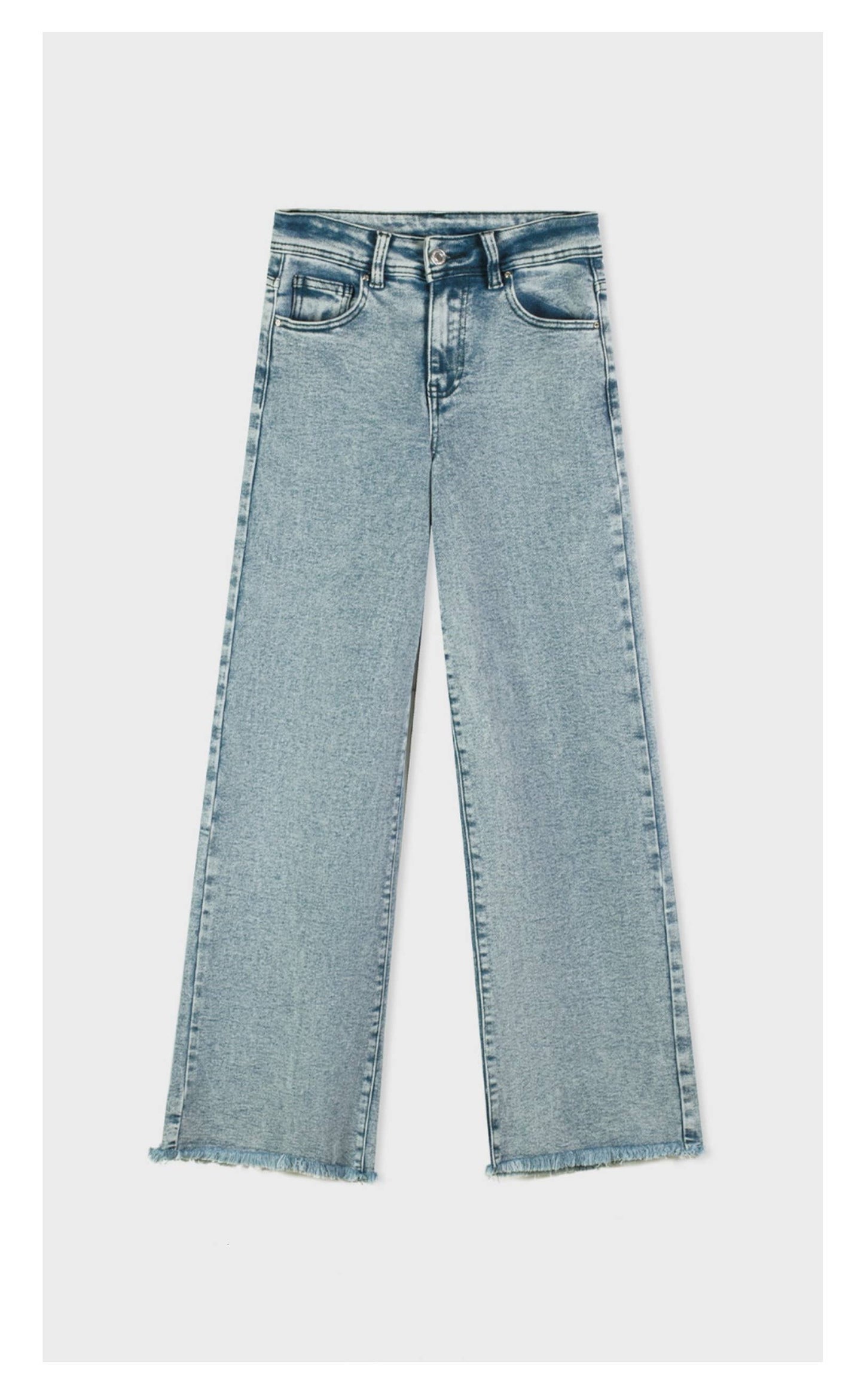 ABI High waist stretchy wide-leg jeans in vintage blue