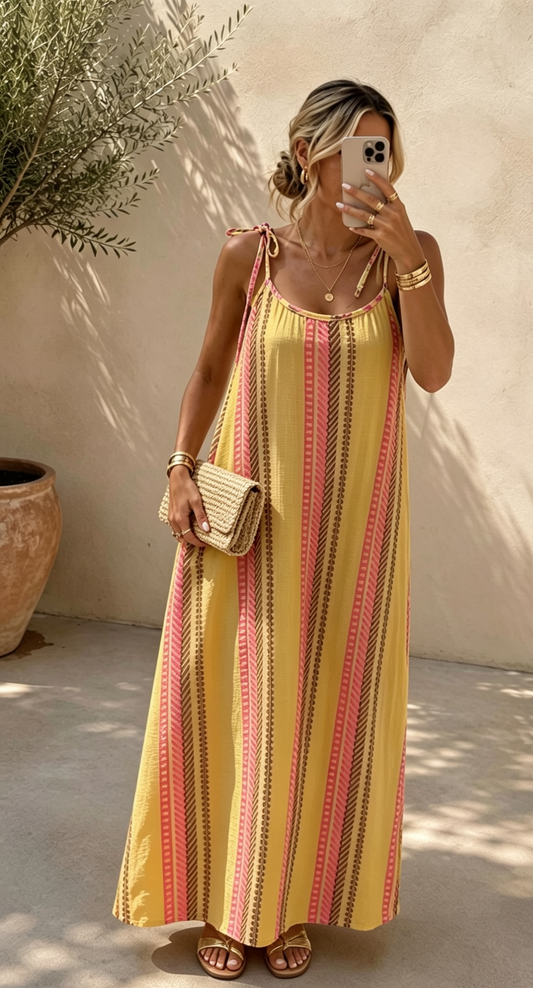Frankie Aztec Cotton Dress
