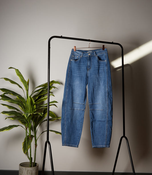 NATALIE Barrel Leg Summer Jeans
