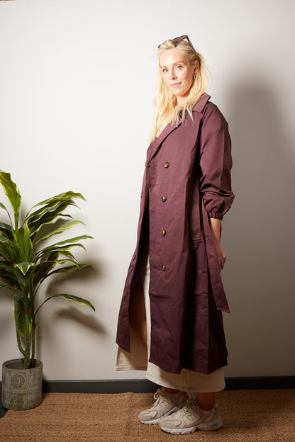 GALE long trench coat with belt