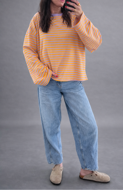 Lilah Stripe Crew Top