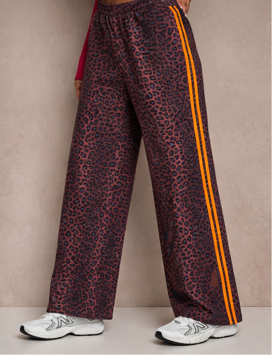 Leonie Leopard track pants
