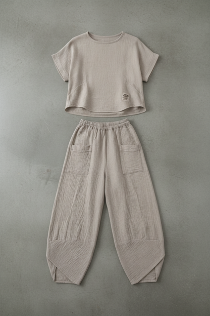 Sadie Cotton Coord barrel trouser set