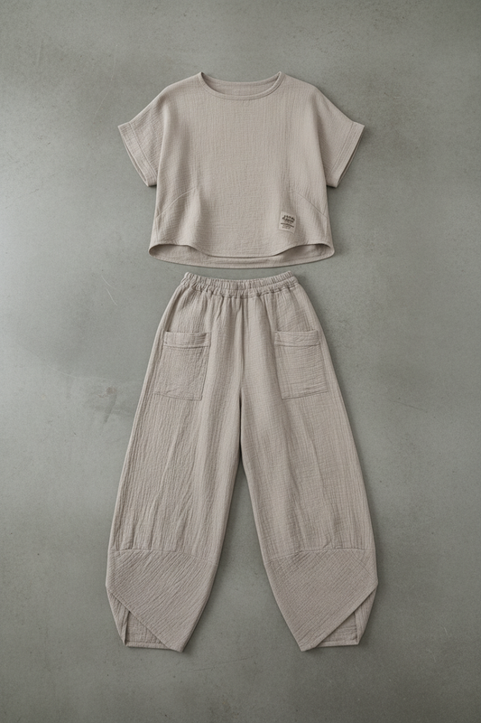 Sadie Cotton Coord barrel trouser set