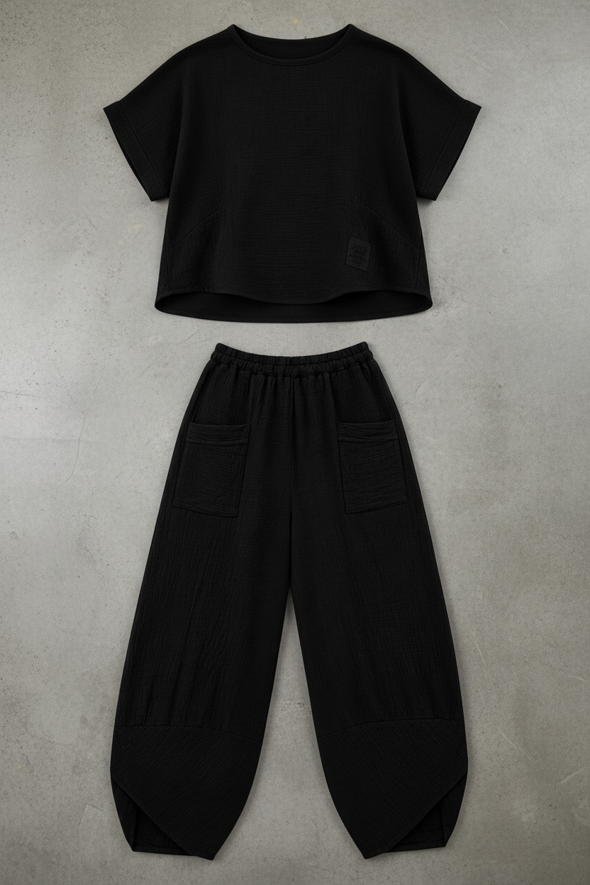 Sadie Cotton Coord barrel trouser set