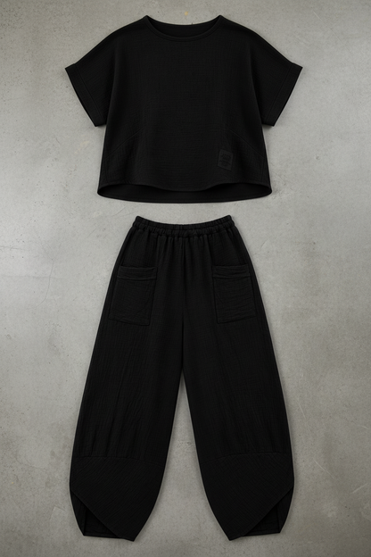 Sadie Cotton Coord barrel trouser set