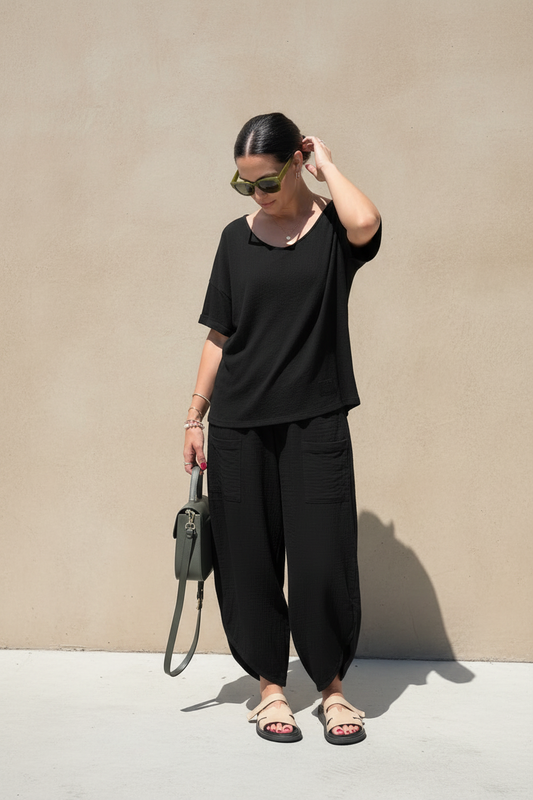Sadie Cotton Coord barrel trouser set