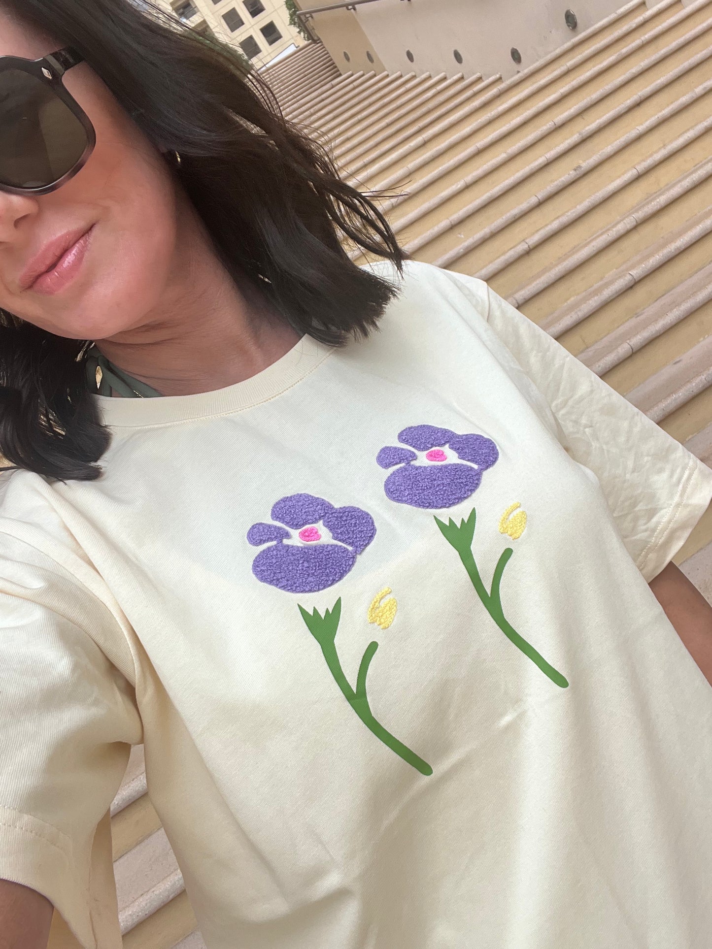 KATHE Oversized Flowers T-shirt