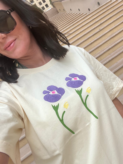 KATHE Oversized Flowers T-shirt
