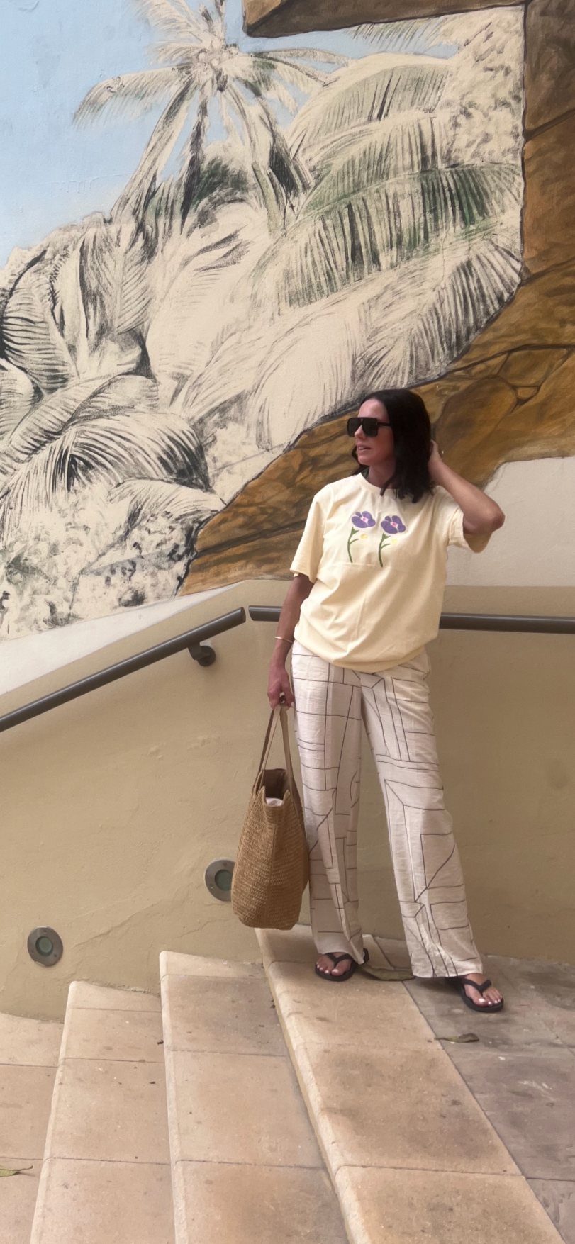 KATHE Oversized Flowers T-shirt
