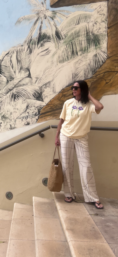 KATHE Oversized Flowers T-shirt