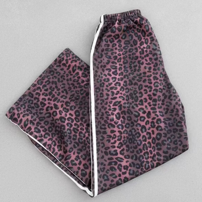 Leonie Leopard track pants