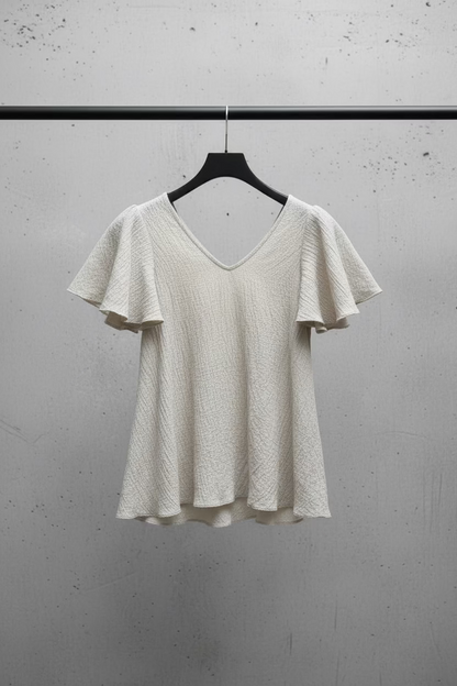 Vikki Cotton V-Neck Top