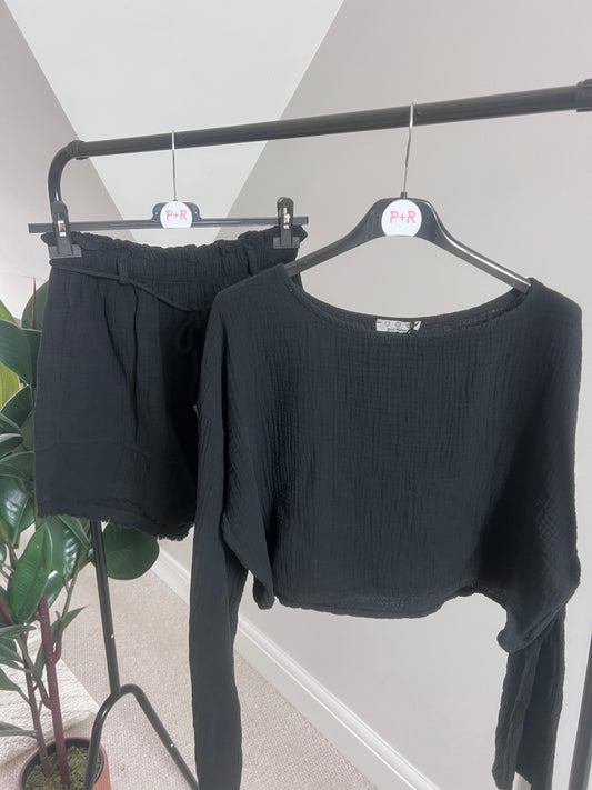 Isla Cotton Top + Shorts Set