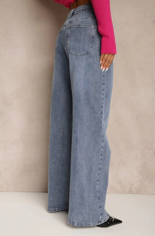 Luna Wide Leg Denim Jeans |Penn and Reid 