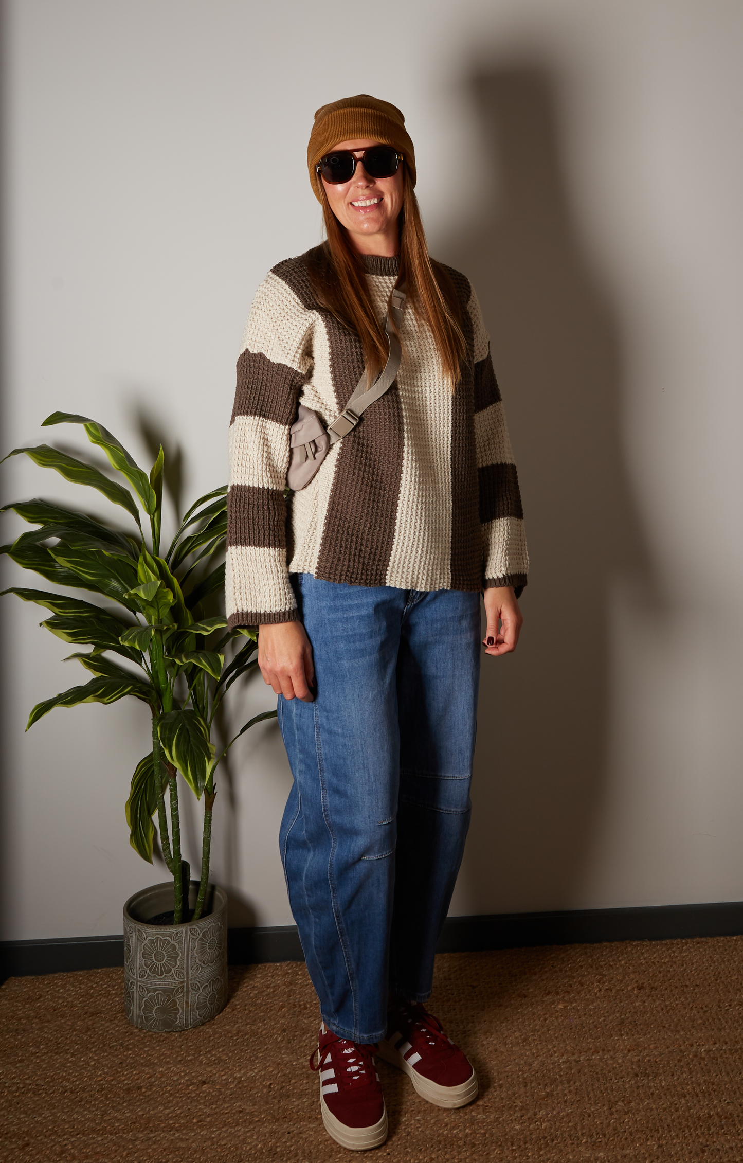 Lola Waffle Stripe Jumper